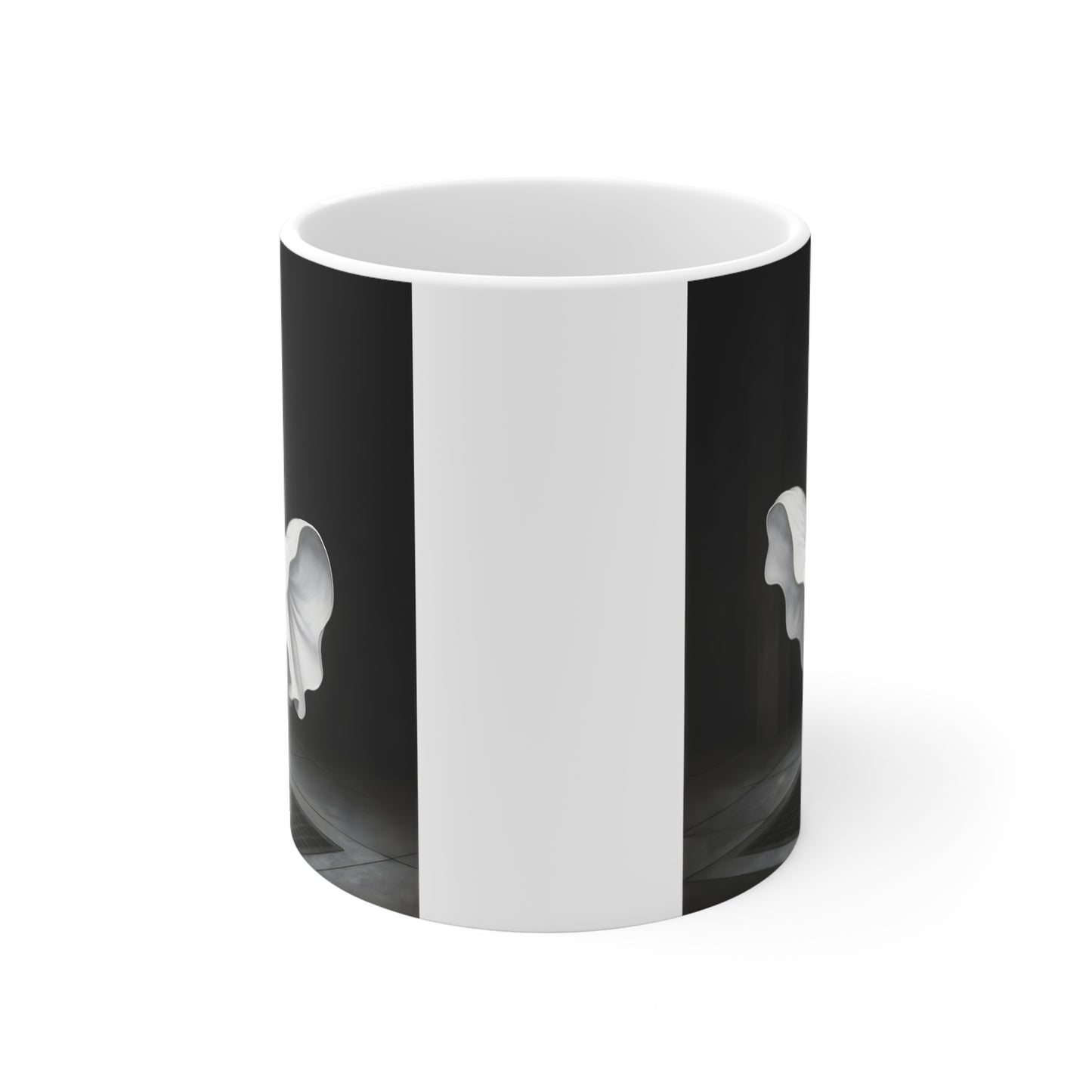 Capybara Dress Mug | Black and White Surreal Animal Art