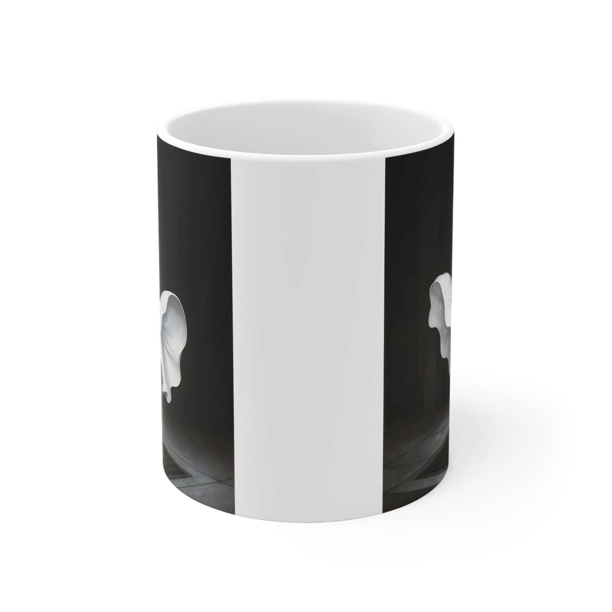 Capybara Dress Mug | Black and White Surreal Animal Art
