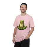Meditating Frog T-shirt | Zen Yoga Frog Illustration, Relaxation Tee