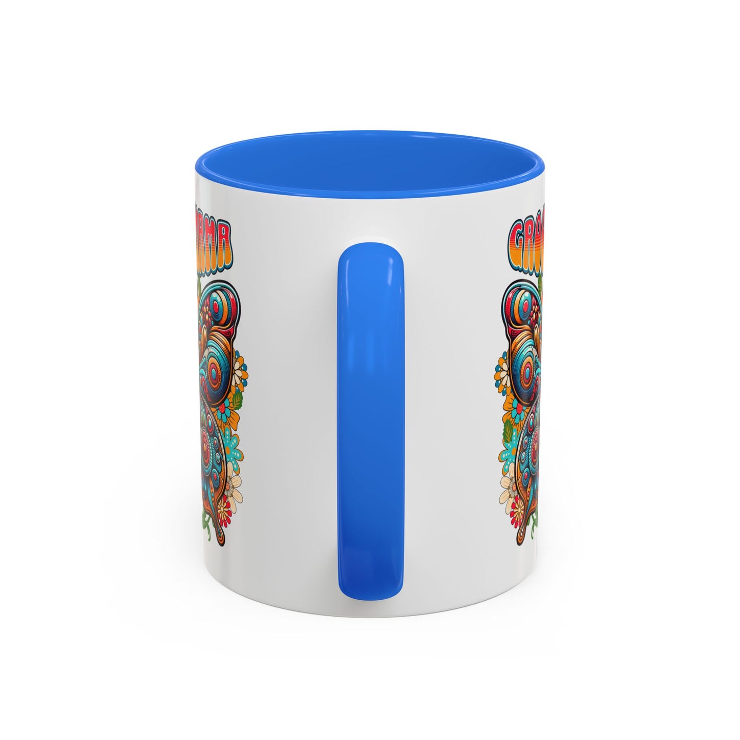 Groovy Mama Butterfly Mug | Retro Psychedelic Floral Design