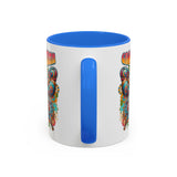 Groovy Mama Butterfly Mug | Retro Psychedelic Floral Design