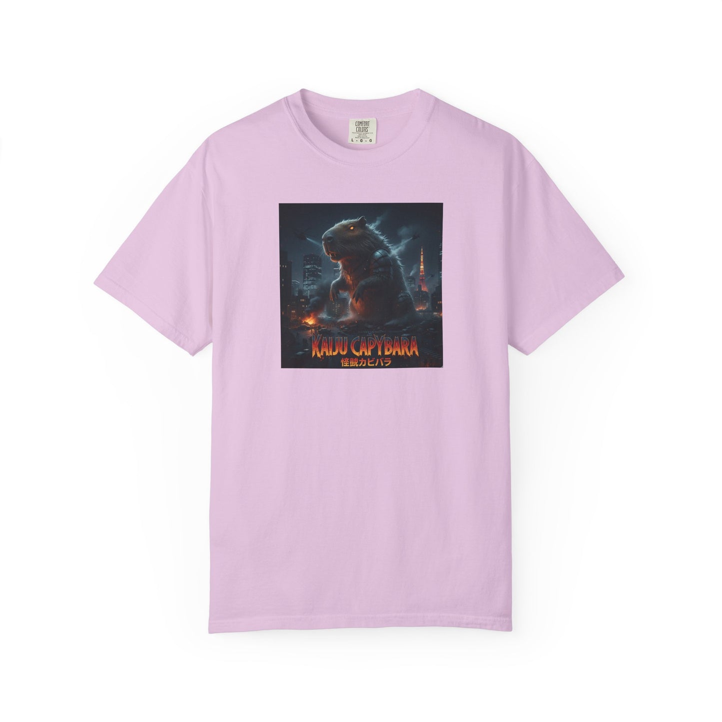 Kaiju Capybara T-shirt | Giant Monster Rodent Graphic Tee