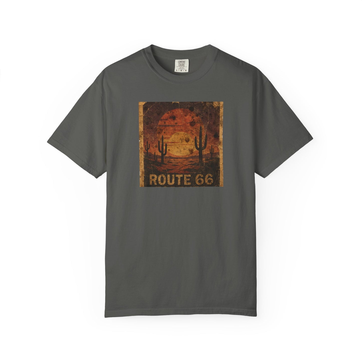 Route 66 Desert Sunset T-shirt | Vintage Road Trip Tee