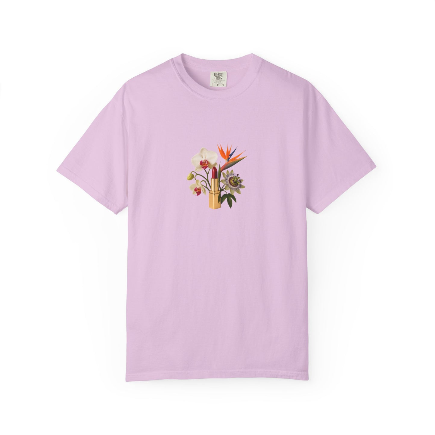 Tropical Floral Bouquet T-Shirt | Bird of Paradise, Orchid, Sunflower