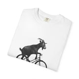 Goat Riding Bicycle T-shirt | Funny Animal Bike Tee