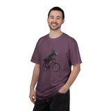 Goat Riding Bicycle T-shirt | Funny Animal Bike Tee