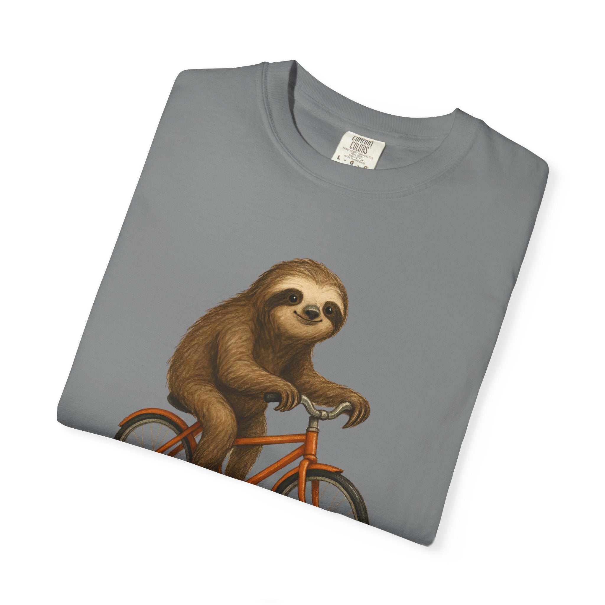 Sloth Bicycle Shirt – Funny Riding Bike Illustration Tees for Cycling Lover