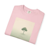 Solitary Tree Minimalist Artwork T-Shirt | Nature Square Print