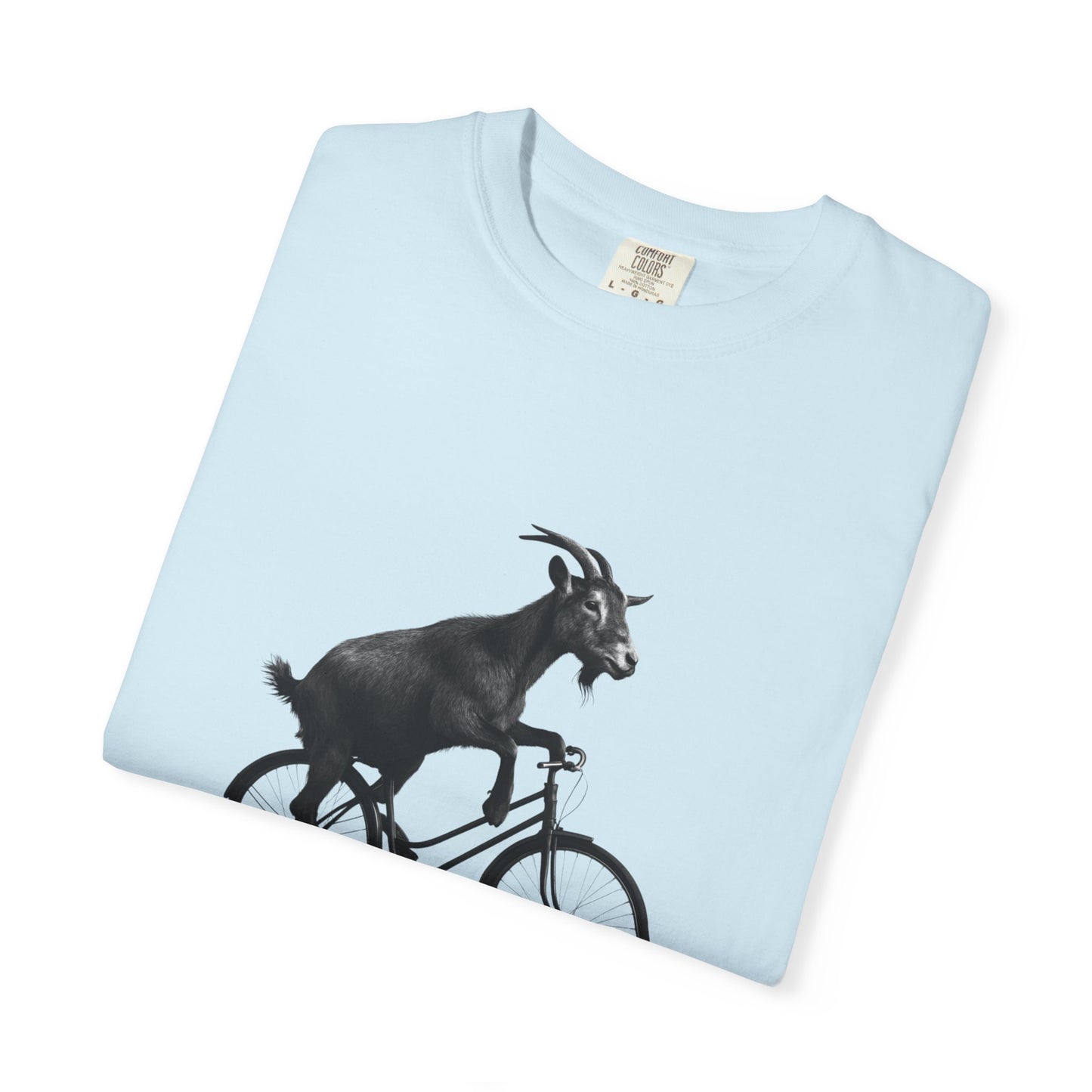 Goat Riding Bicycle T-shirt | Funny Animal Bike Tee