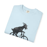 Goat Riding Bicycle T-shirt | Funny Animal Bike Tee