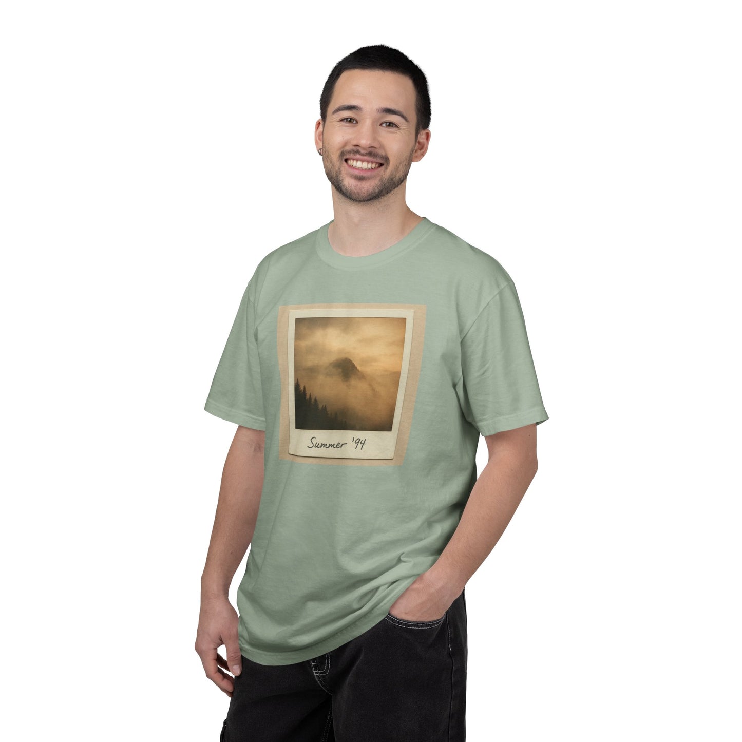 Vintage Polaroid Mountain Photo T-Shirt | Summer '94