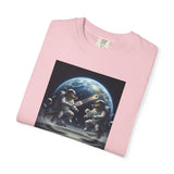 Gator Lunar Pickleball  T-shirt | Earth Background, Spacewalk Illustration