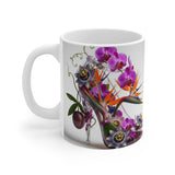 Floral Paradise Mug | Tropical Flower Coffee Cup
