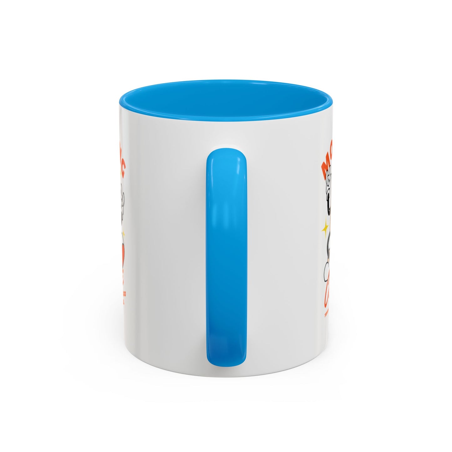 Morning Coffee Mug | Retro Cartoon Coffee Cup, Colorful Ceramic