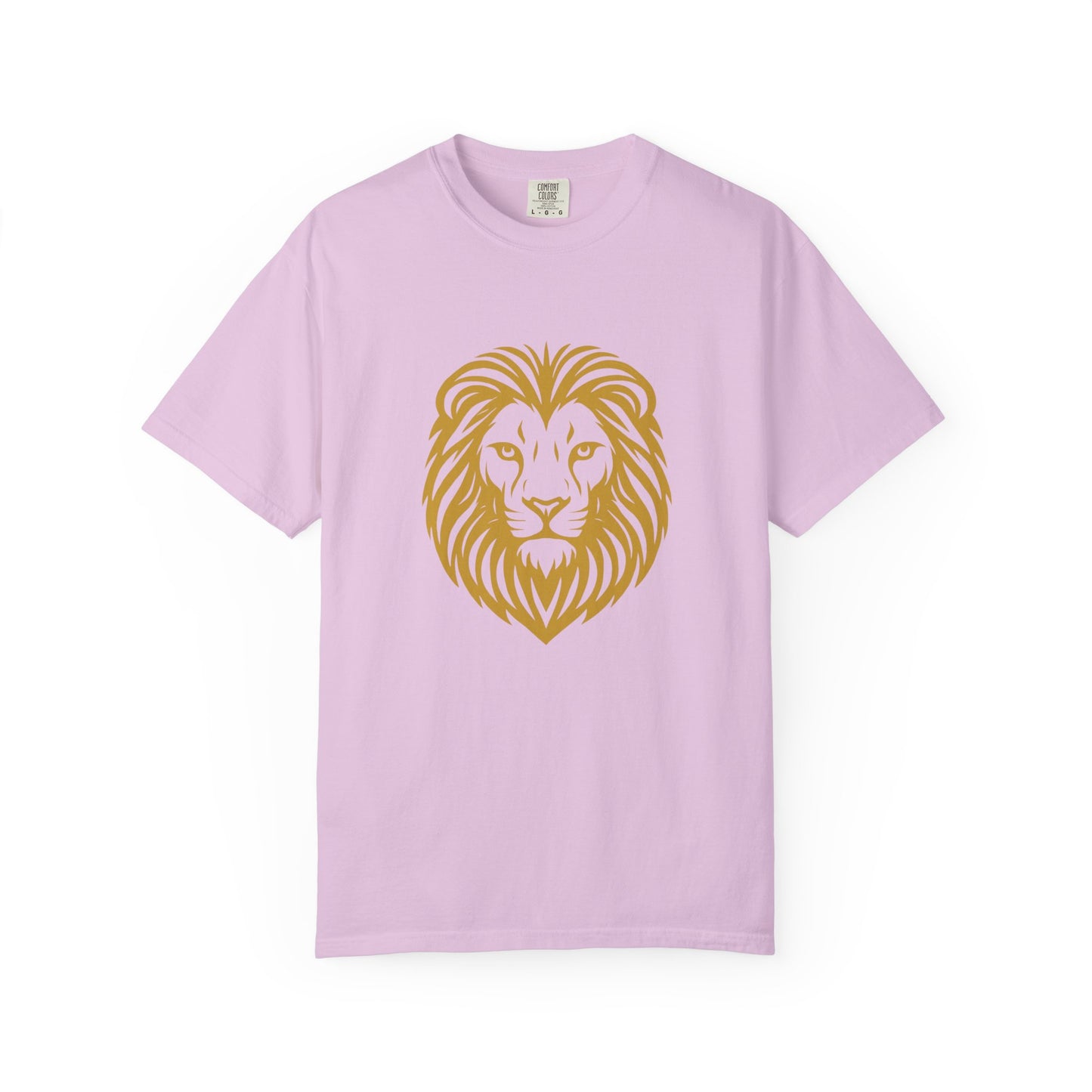 Golden Lion Head T-shirt | Minimal Animal Graphic Tee