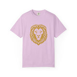 Golden Lion Head T-shirt | Minimal Animal Graphic Tee