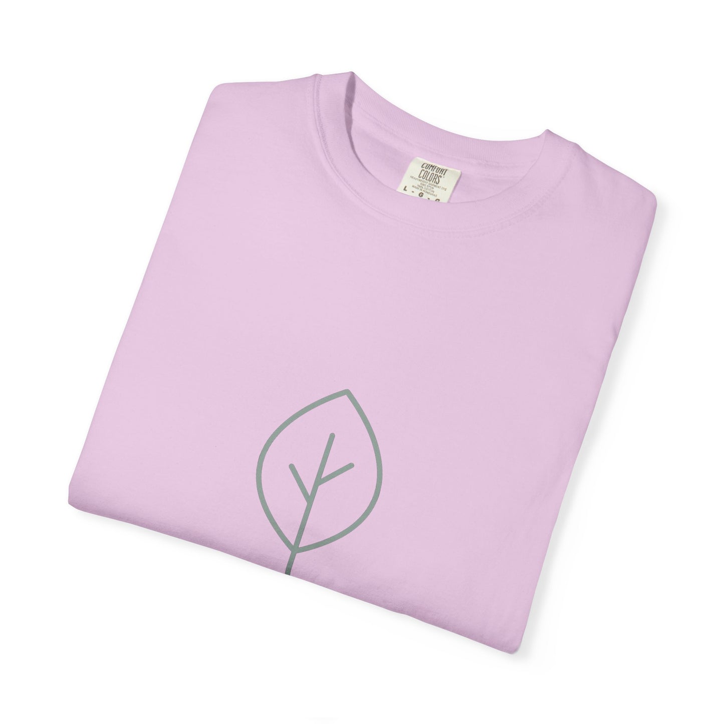 Minimal Green Leaf icon T-Shirt | Eco Nature Graphic Tee