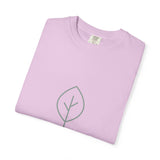 Minimal Green Leaf icon T-Shirt | Eco Nature Graphic Tee