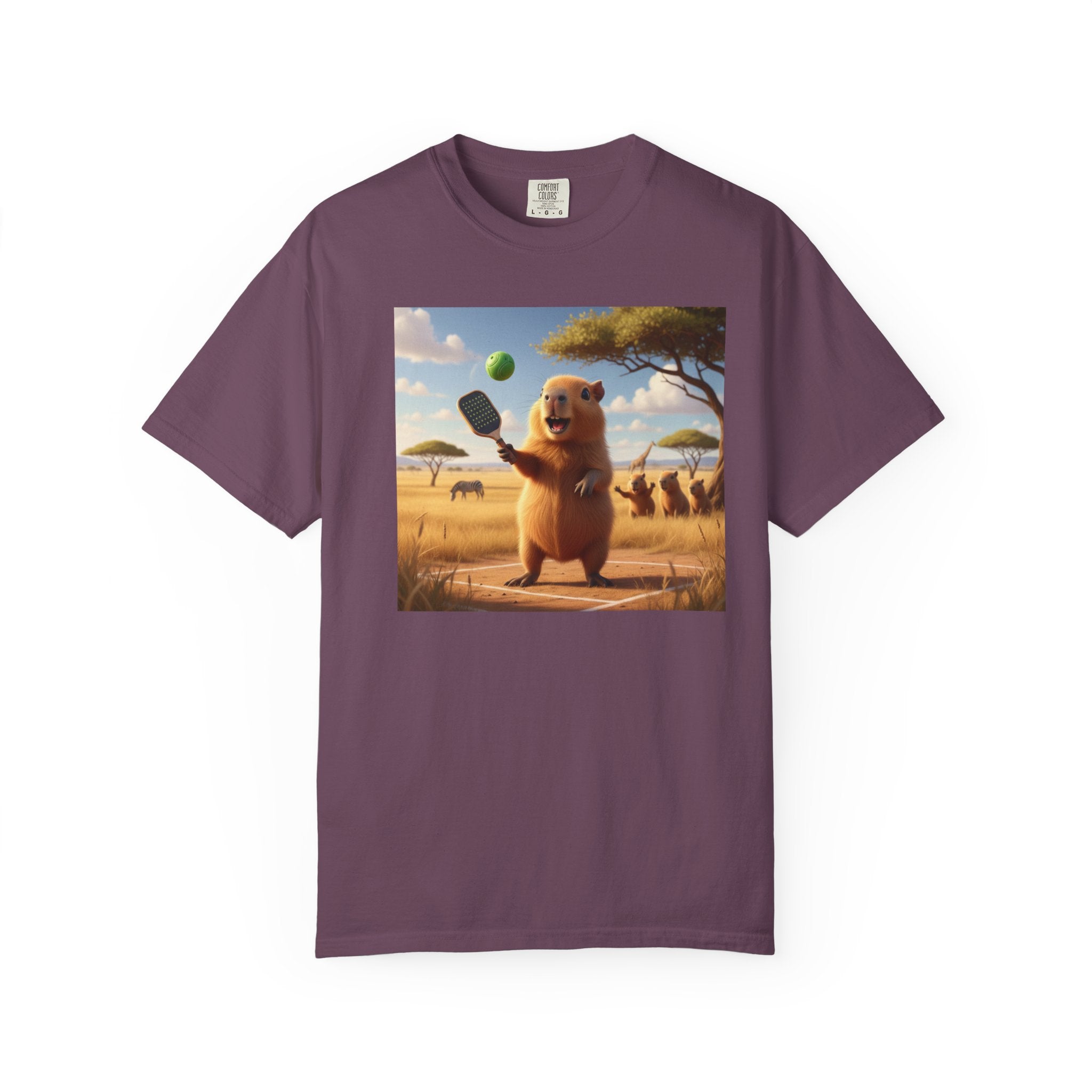 Capybara Pickleball T-shirt | Cute Animal Sports Meme