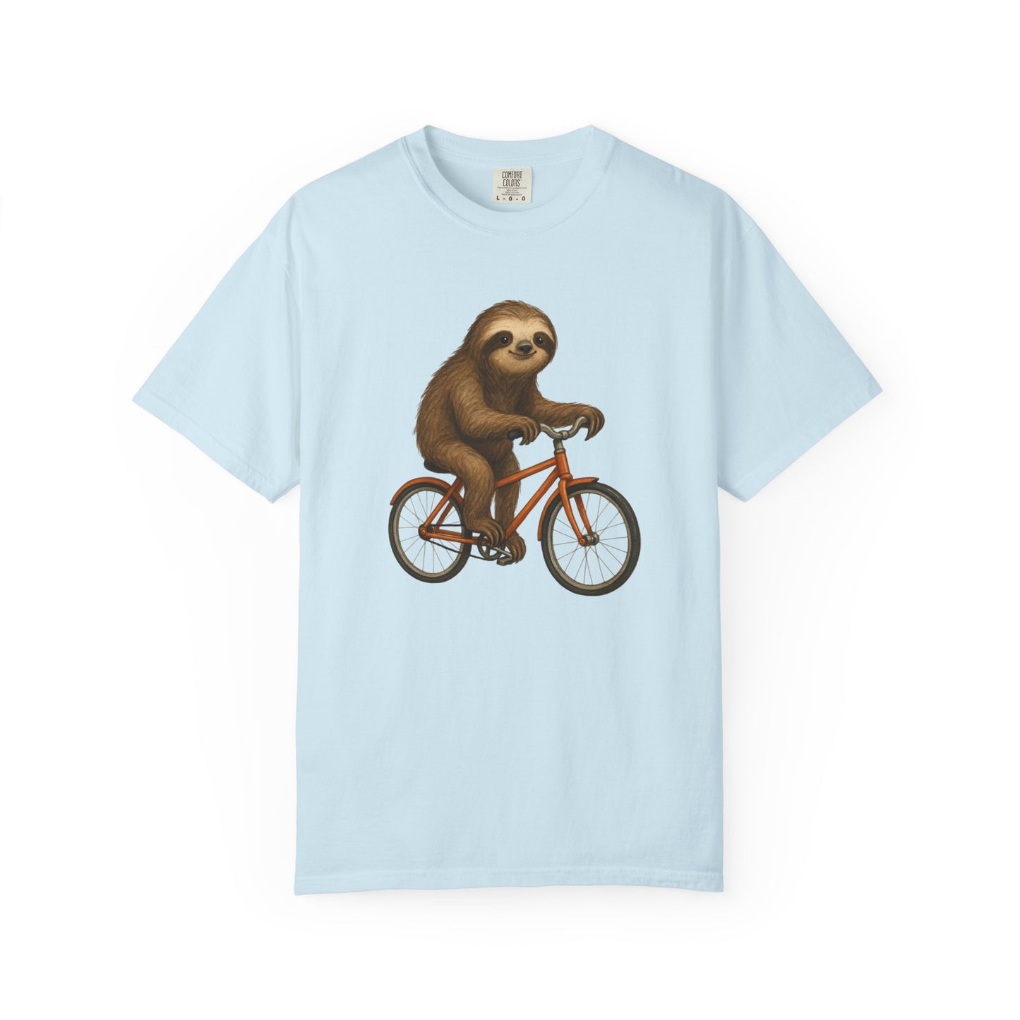 Sloth Bicycle Shirt – Funny Riding Bike Illustration Tees for Cycling Lover