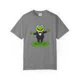 Funny Tuxedo Frog T-shirt | Frog on Lily Pad Amphibian Design