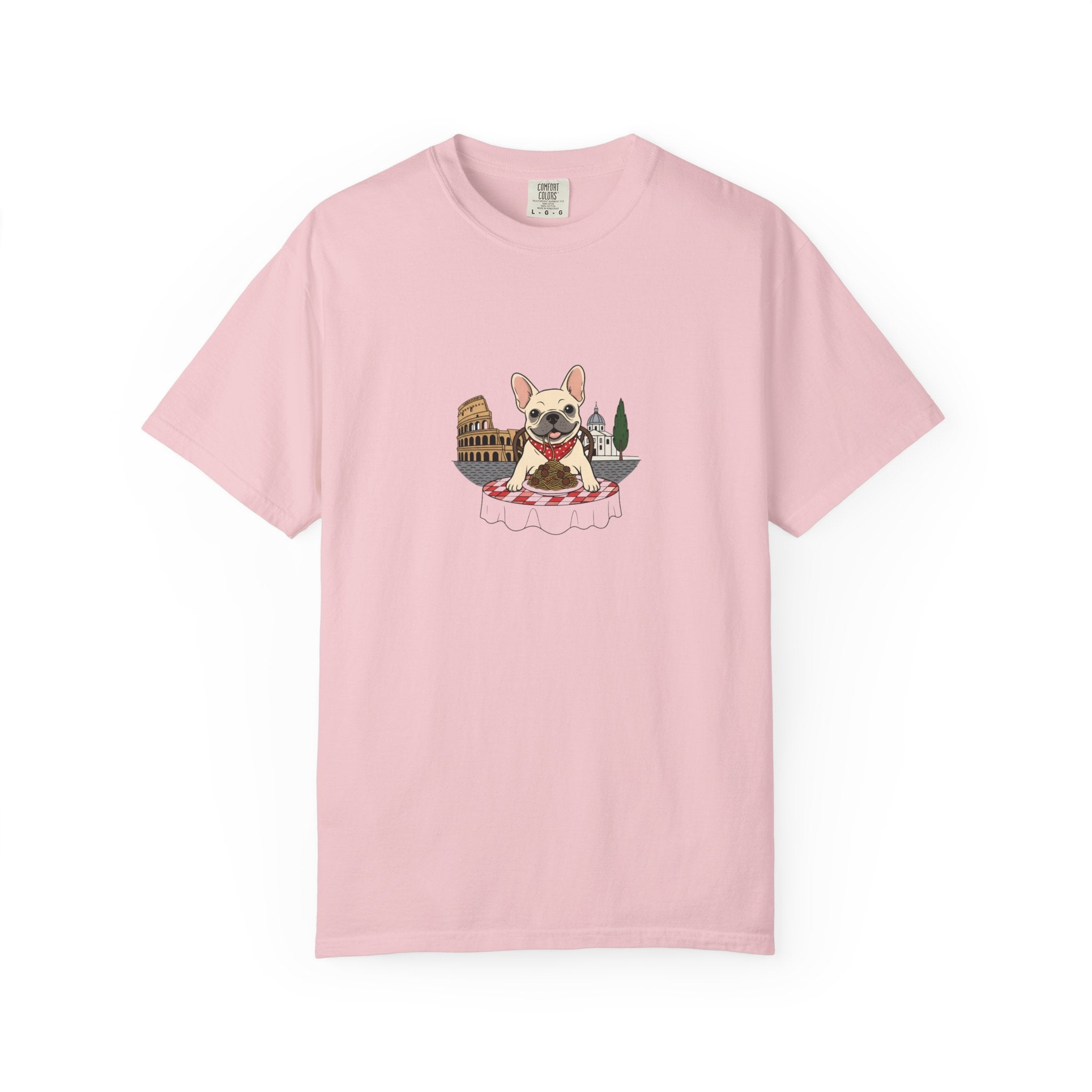 French Bulldog Chef T-shirt | Cute Dog Cooking Illustration, Bistro Theme