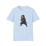 Stealthy Capybara Warrior T-Shirt | Zen Assassin Tactical Capy