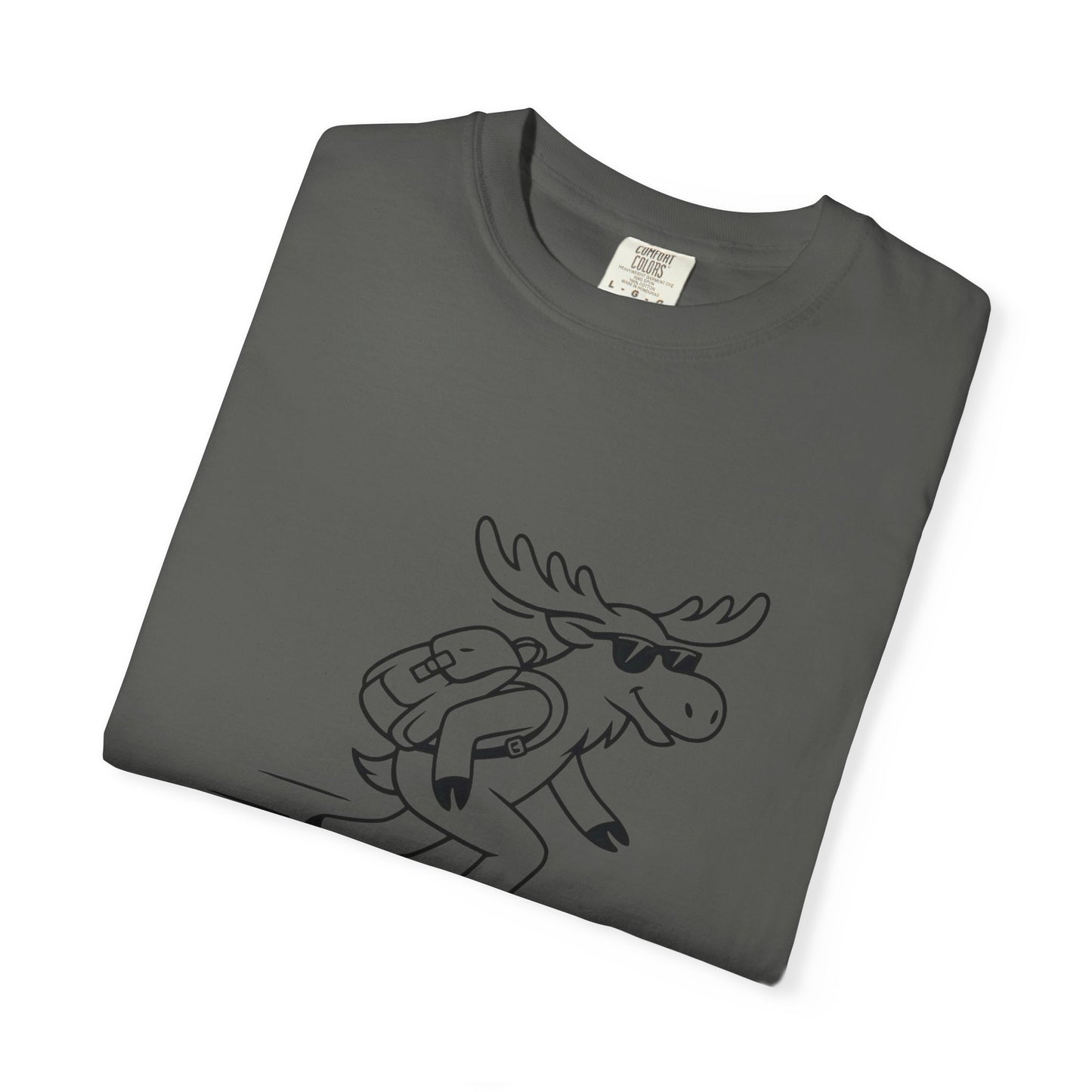 Skateboarding Moose T-shirt | Skateboard Cartoon Graphic Tee