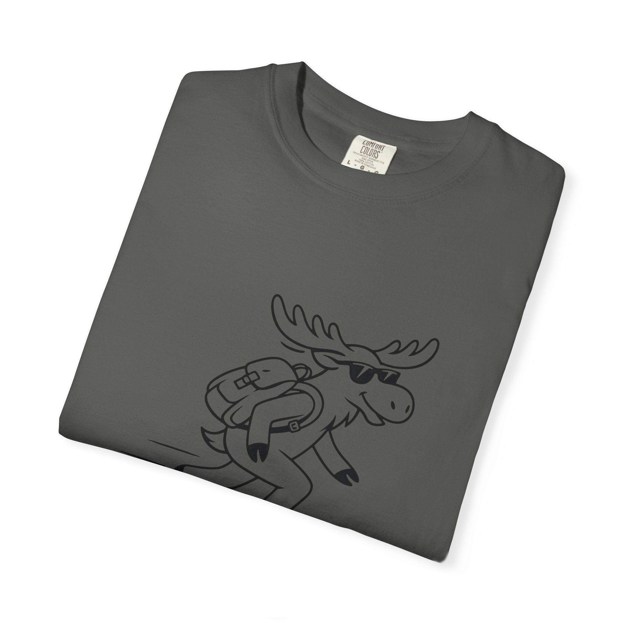 Skateboarding Moose T-shirt | Skateboard Cartoon Graphic Tee