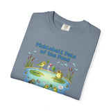 Pickleball Pals of the Pond T-Shirt | Cute Frog Pond Illustration