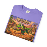Jurassic Dink Pickleball Dinosaur Arcade Poster T-Shirt | Retro Video Game Shirt