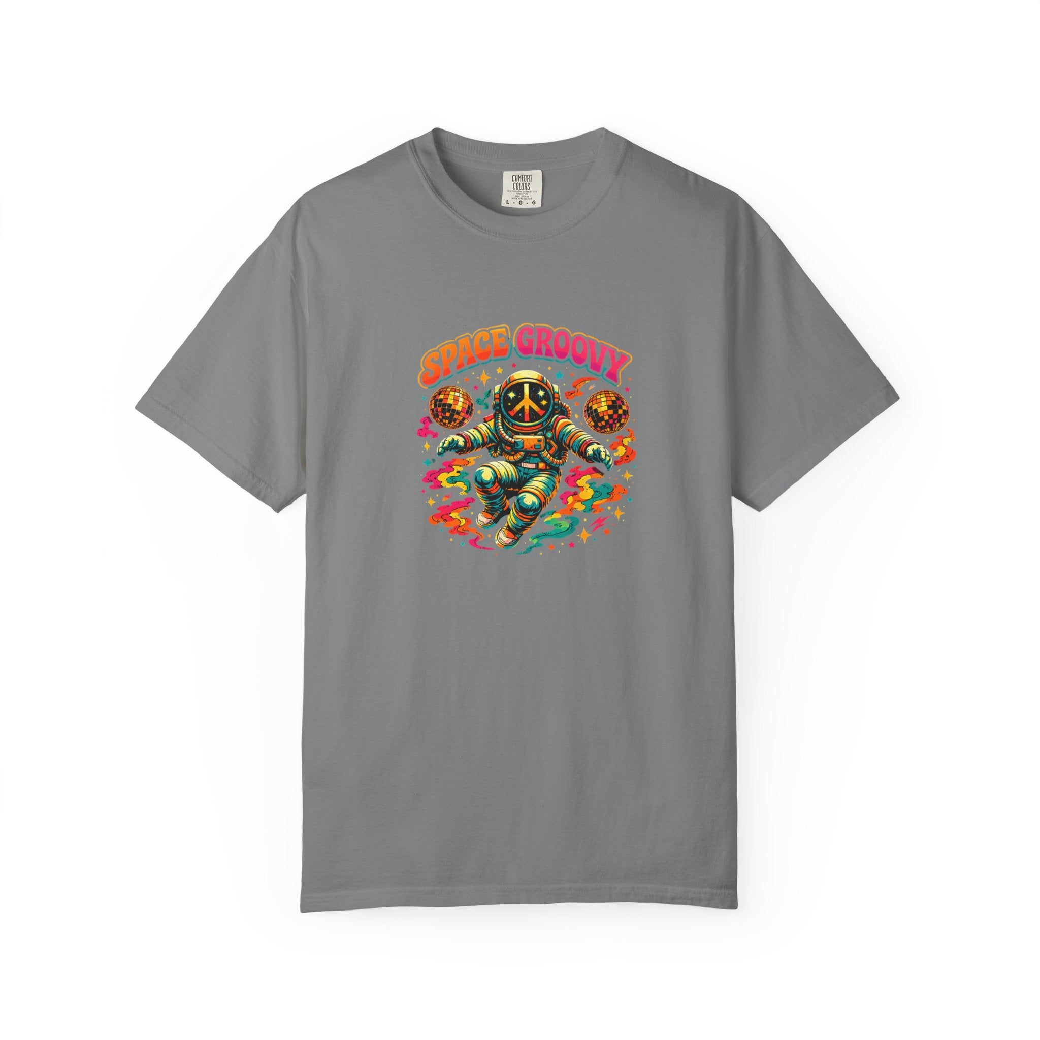 Space Groovy Astronaut T-shirt | Retro Psychedelic Space Art