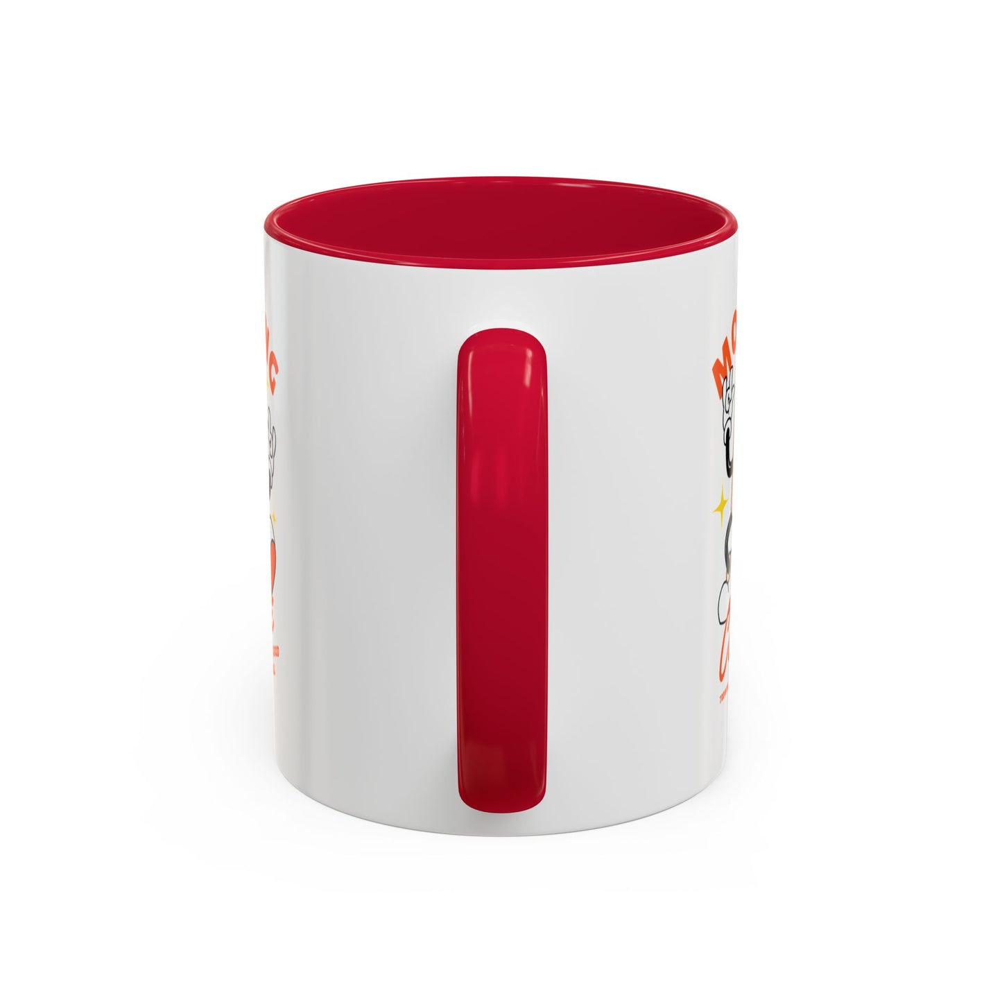 Morning Coffee Mug | Retro Cartoon Coffee Cup, Colorful Ceramic
