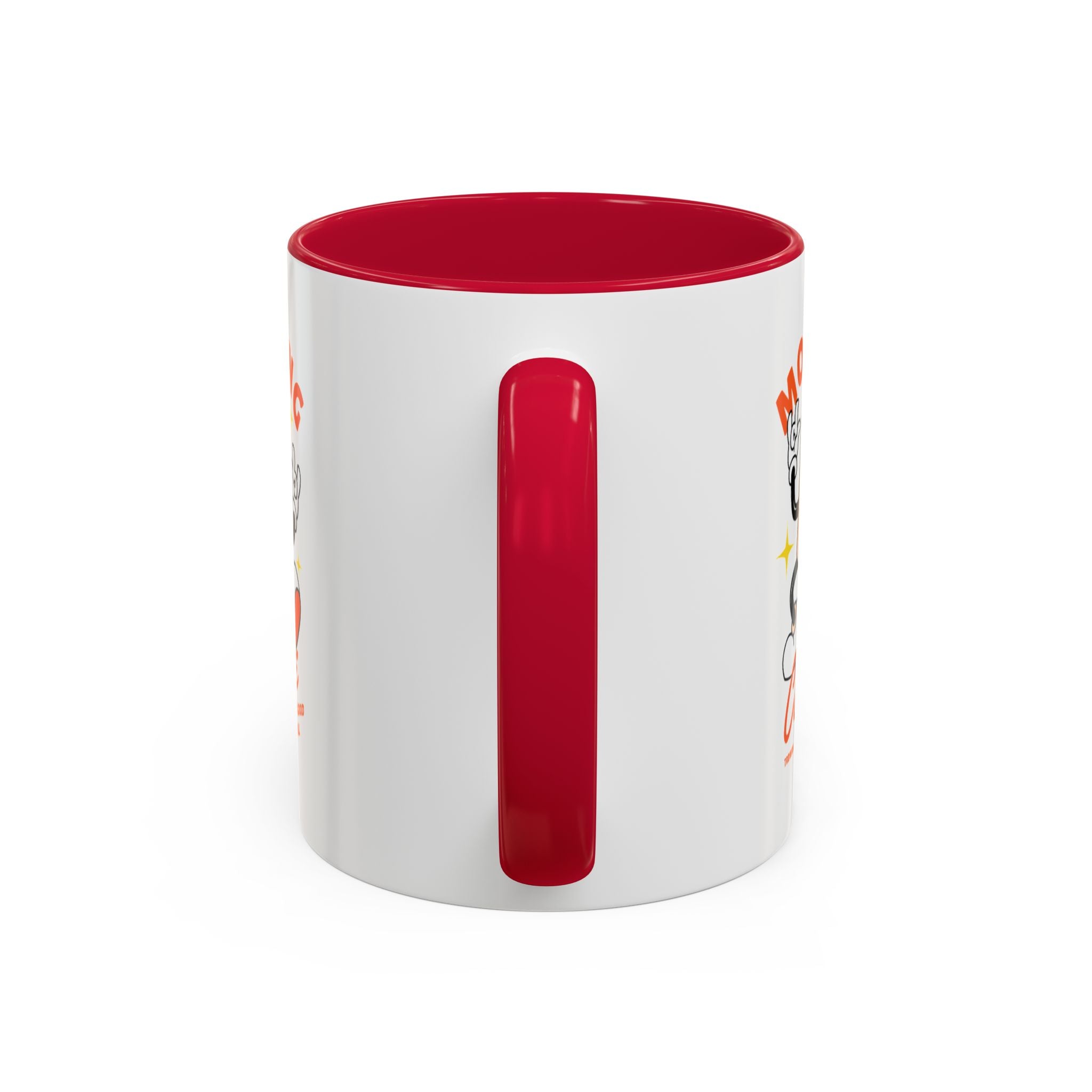 Morning Coffee Mug | Retro Cartoon Coffee Cup, Colorful Ceramic