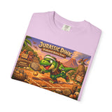 Jurassic Dink Pickleball Dinosaur Arcade Poster T-Shirt | Retro Video Game Shirt