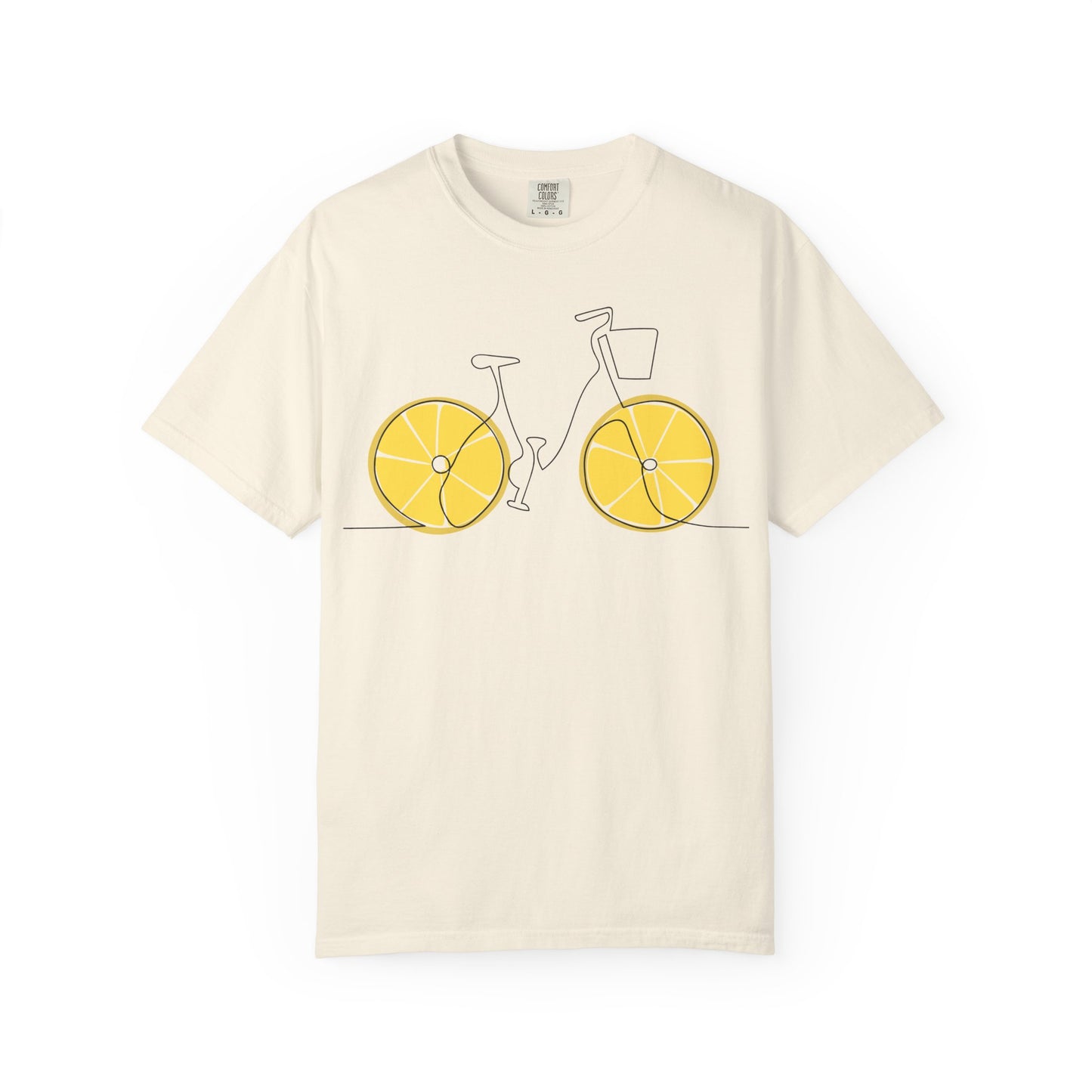 Lemon Wheel Bicycle T-shirt | Citrus Bike Graphic Tee