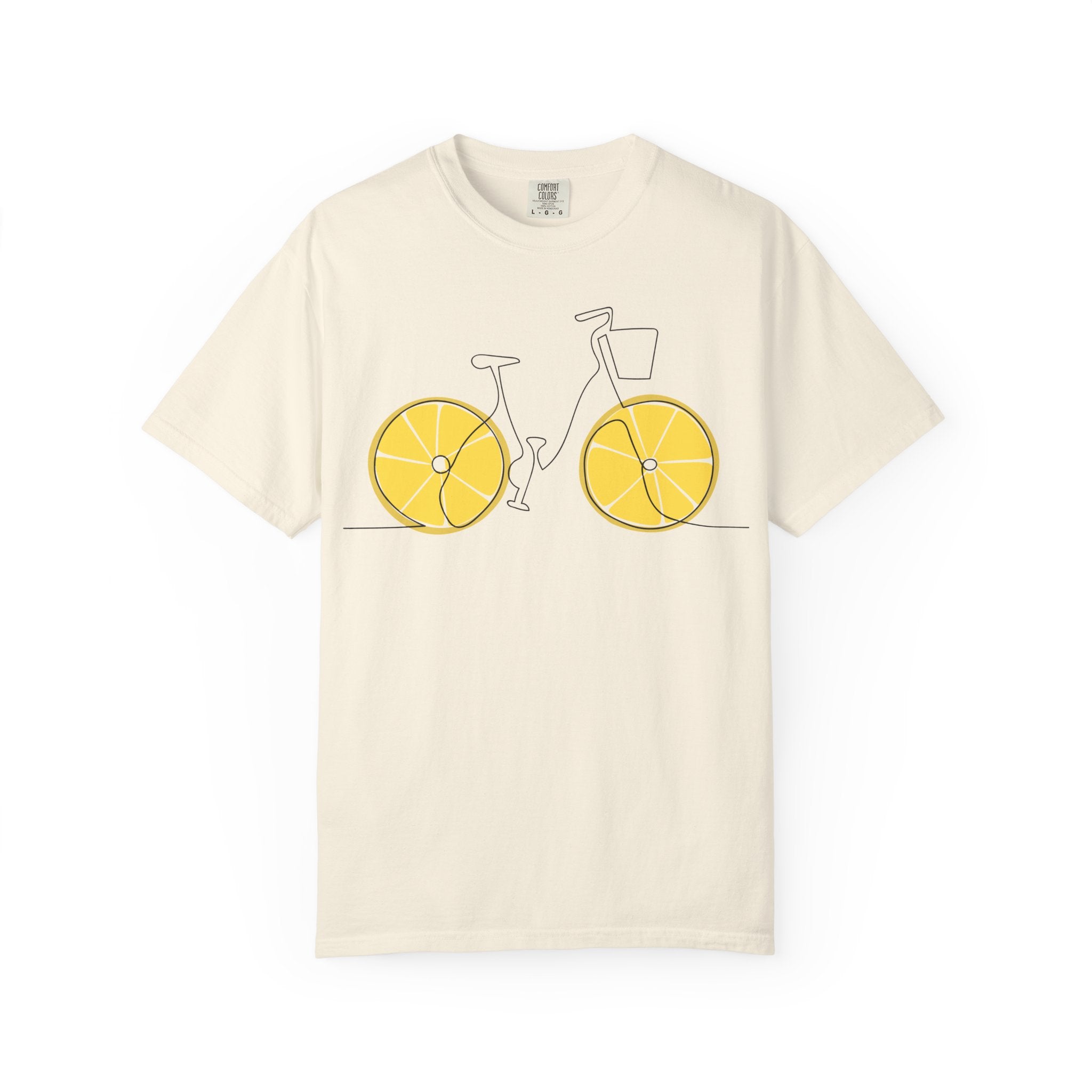 Lemon Wheel Bicycle T-shirt | Citrus Bike Graphic Tee