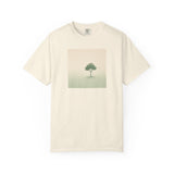 Solitary Tree Minimalist Artwork T-Shirt | Nature Square Print