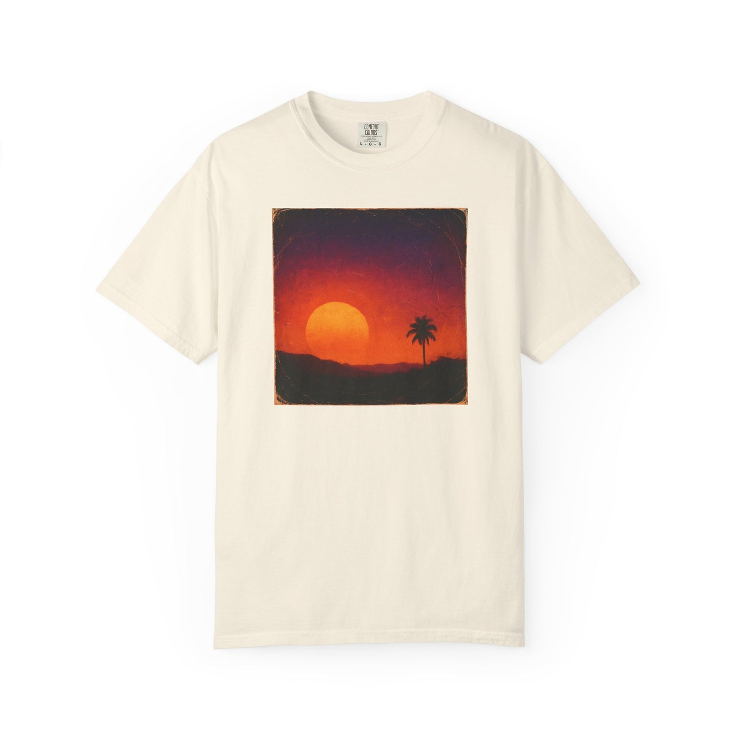 Sunset Palm Silhouette T-shirt | Tropical Sunset Tee