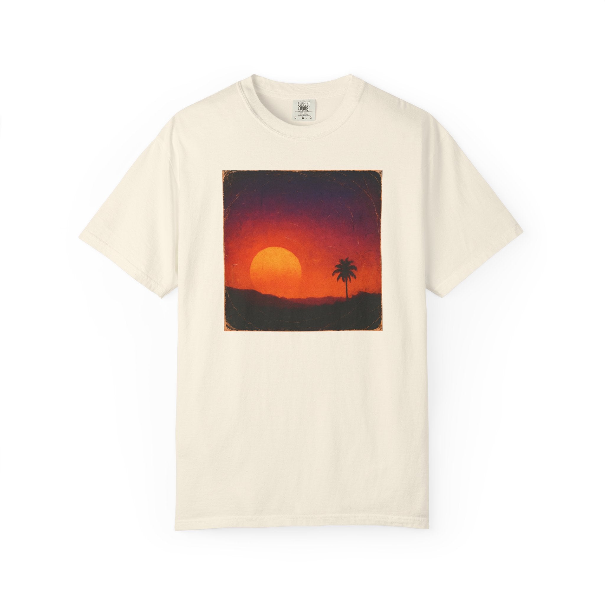 Sunset Palm Silhouette T-shirt | Tropical Sunset Tee