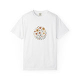 Autumn Wildflower Bouquet T-Shirt | Floral Circle Illustration