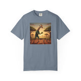Long-Neck Larry  Pickleballer Unisex Garment-Dyed T-shirt