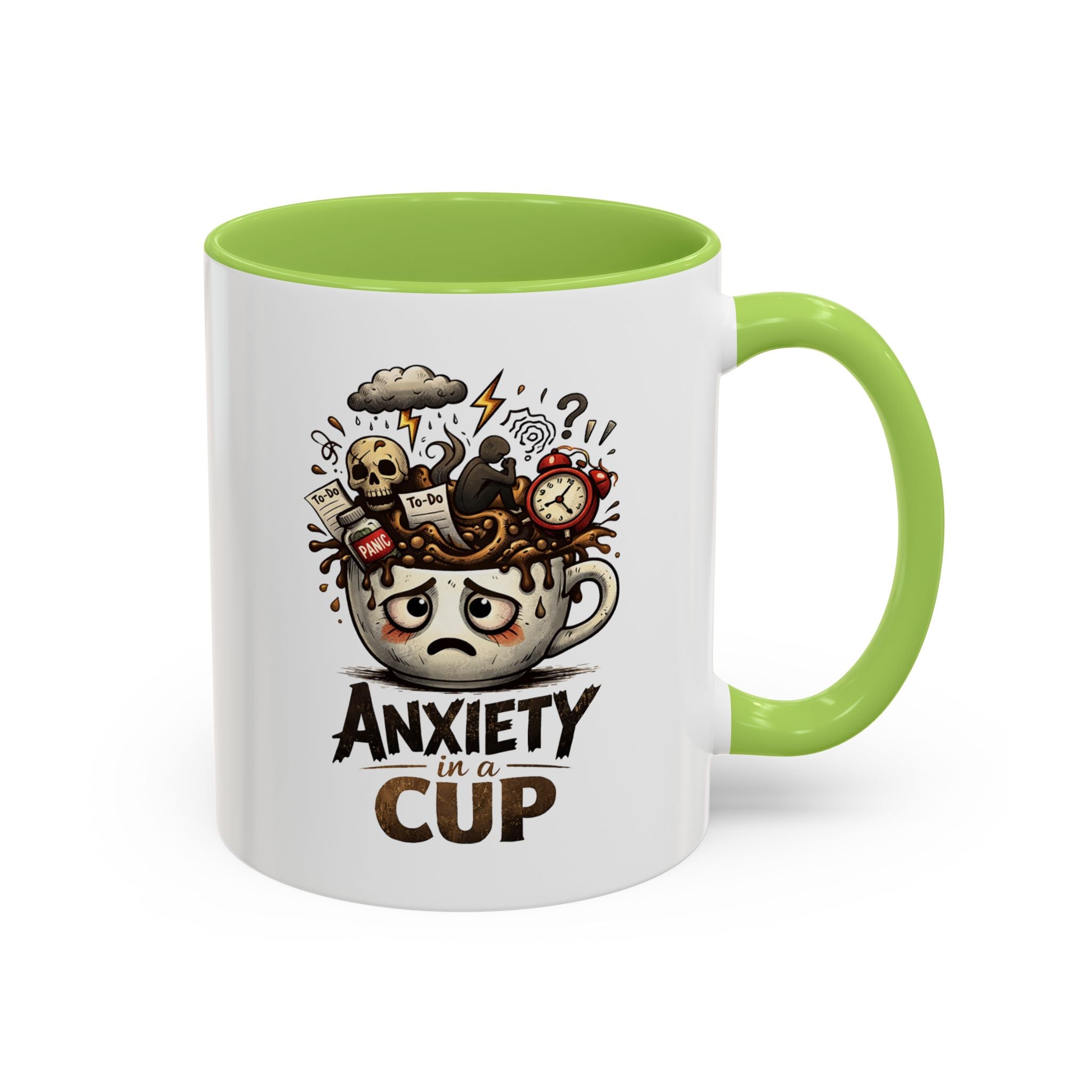 Anxiety in a Cup Coffee Mug | Accent 11oz 15oz