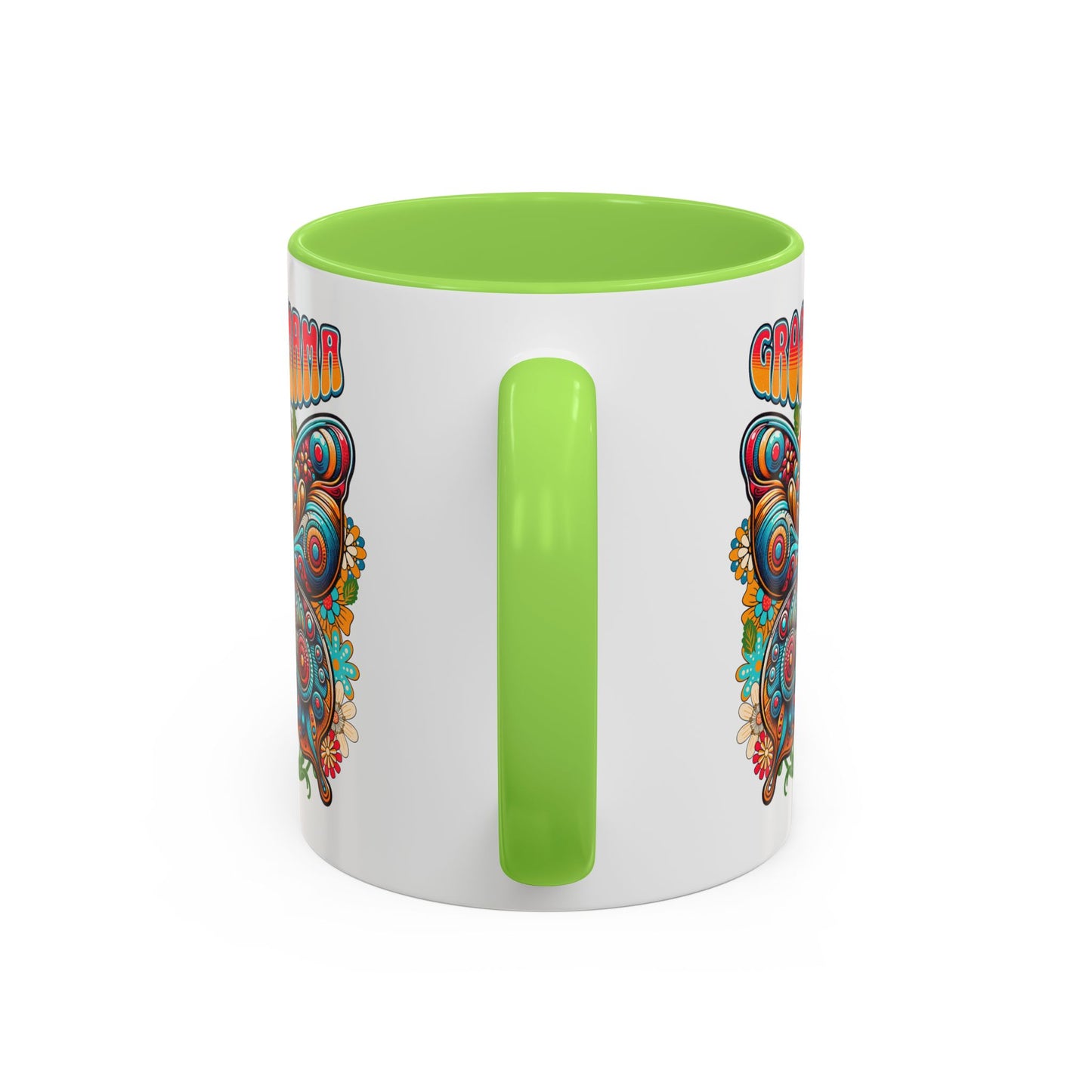 Groovy Mama Butterfly Mug | Retro Psychedelic Floral Design