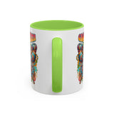 Groovy Mama Butterfly Mug | Retro Psychedelic Floral Design