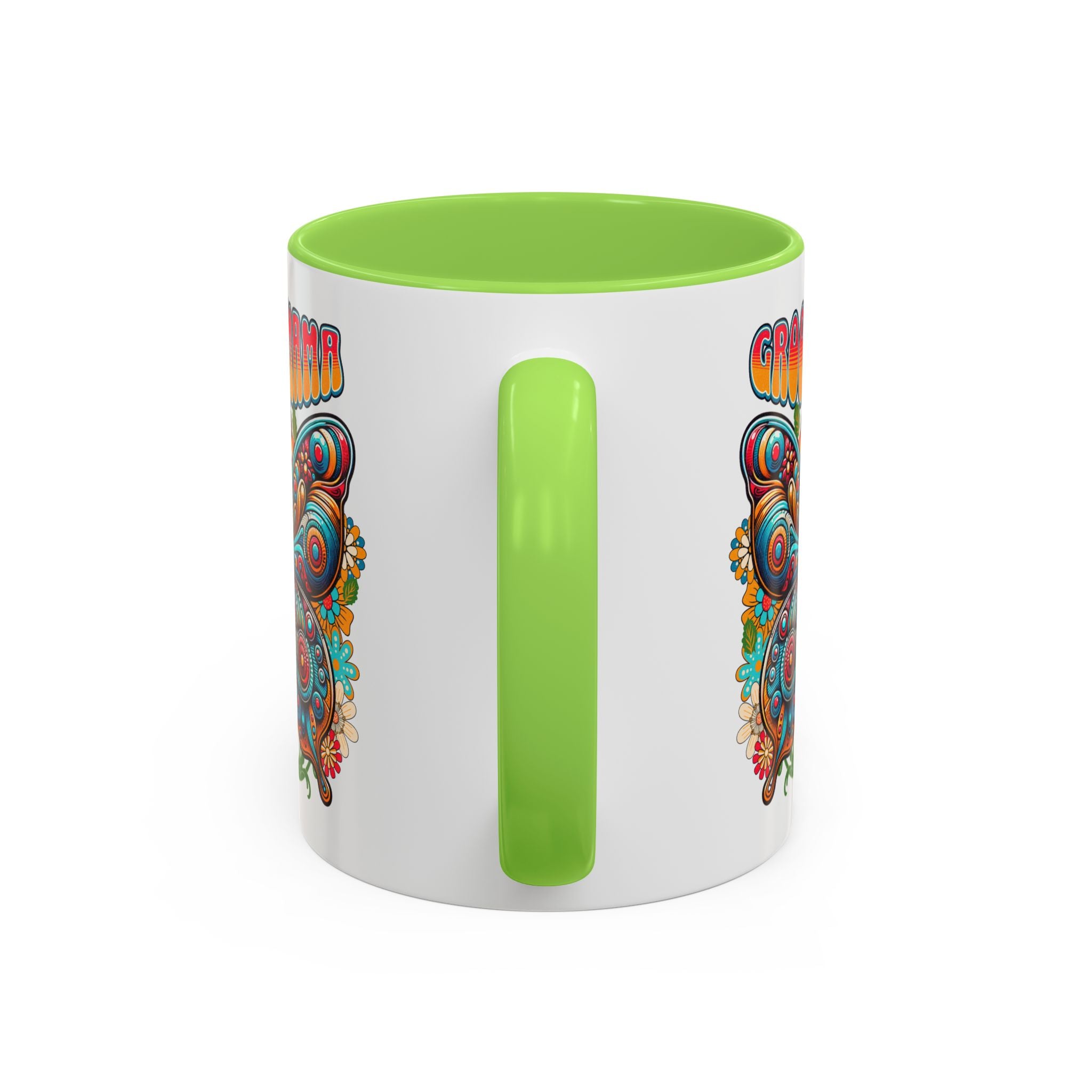 Groovy Mama Butterfly Mug | Retro Psychedelic Floral Design