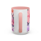Tropical Orchid Floral Mug | Accent Coffee Mug 11oz 15oz