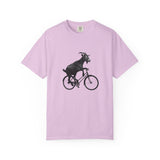 Goat Riding Bicycle T-shirt | Funny Animal Bike Tee