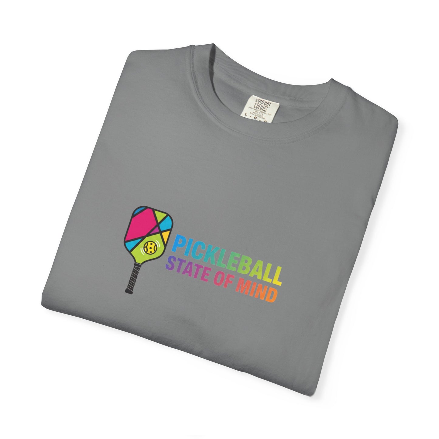 Pickleball State of Mind T-shirt | Colorful Paddle Graphic