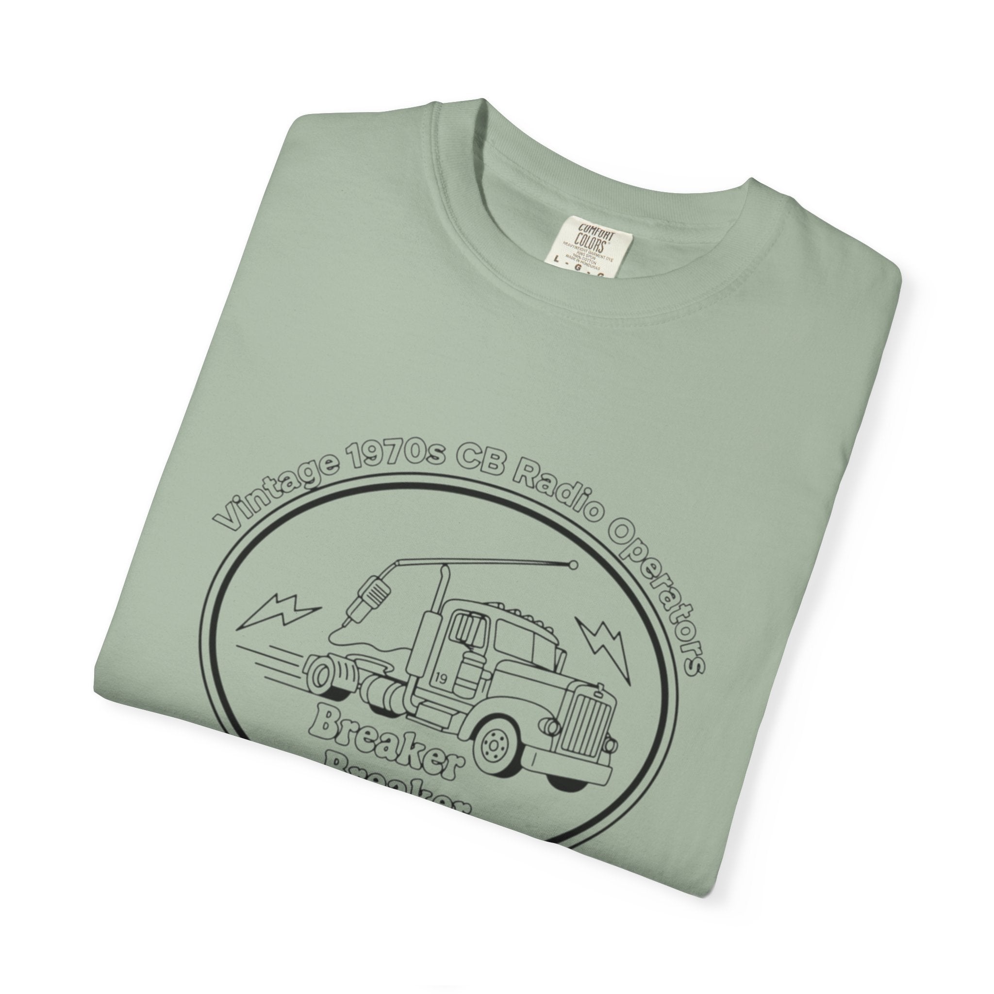 Vintage Semi Truck Line Art T-Shirt | Trucker Logo Tee